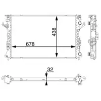 MAHLE CR1061000S K&uuml;hler Motork&uuml;hler f&uuml;r RENAULT Espace 4 Laguna 2 1.9-2.2 dCi 8200292771