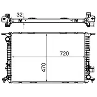 MAHLE CR1022000S K&uuml;hler Motork&uuml;hler f&uuml;r AUDI A4 4H D4 2.0/3.0 TFSI 3.0 TDI 4H0121251C