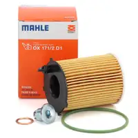 MAHLE OX171/2D1 Ölfilter + Schraube PSA C3 C4 208 308 OPEL Crossland X 1.6 BlueHDi