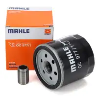 MAHLE &Ouml;lfilter + ORIGINAL Schraubstutzen f&uuml;r VW Golf 7 8 Passat B8 Polo Tiguan 1.0-1.5 TSI