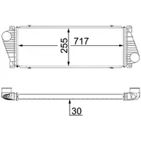 MAHLE CI18000S Ladeluftk&uuml;hler f&uuml;r MERCEDES-BENZ Sprinter B901-905 VW LT 28-35/28-46 II