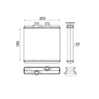 MAHLE AH183000P W&auml;rmetauscher Heizung f&uuml;r MERCEDES W204 C/X218 W212 X204 R231 2048300061