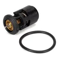 BEHR MAHLE Thermostat + Flansch + Dichtung f&uuml;r VW Golf 3 4 Polo 6N Ibiza 2 Leon 1 1.6