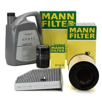 MANN Filterset + 5L ORIGINAL 0W30 Motor&ouml;l f&uuml;r VW Golf 5 6 Passat B6 Touran AUDI 8P 1.6 2.0
