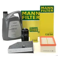 MANN Filterset + 5L ORIGINAL 0W30 Motor&ouml;l f&uuml;r VW Golf 5 6 Passat AUDI 8P 1.8/2.0 TSI/GTI