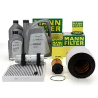 MANN Filterset 4-tlg + 7L ORIGINAL 0W30 Motor&ouml;l f&uuml;r AUDI A4 B8 A5 8T 8F Q5 SQ5 8RB 3.0 TDI