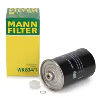 MANN WK834/1 Kraftstofffilter f&uuml;r VW Golf 2 1.8 GTI 16V ab 08.1989 AUDI 80 90 100 200 A6