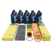 MANN Filterset + 5L ORIGINAL 5W30 LL04 Motor&ouml;l f&uuml;r MINI R56 R55 R60 R61 One/Cooper N12 N16