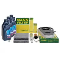 MANN Filterset 4-tlg + 6L ORIGINAL 5W30 Motor&ouml;l f&uuml;r BMW 5er F10 F11 518d 520d 136/163 B47