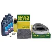 MANN Filterset 3-tlg + 6L ORIGINAL 5W30 Motor&ouml;l f&uuml;r BMW 5er F10 F11 518d 520d 136/163 B47