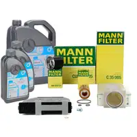 MANN 4-piece filter set + 7L ORIGINAL 5W30 engine oil for MERCEDES W204, C218, W212, X204, OM651