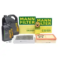 MANN 3-piece filter set + 7L ORIGINAL 5W30 engine oil for MERCEDES W176, W246, C117, X117, X156, OM651