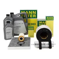 MANN Filterset 4-tlg + 7L ORIGINAL 0W30 f&uuml;r AUDI S4 B9 S5 F5 SQ5 FY 50TDI 286/341/347 PS