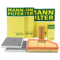 MANN Filterset Filterpaket 3-tlg f&uuml;r BMW 5er E60 E61 535d E63 E64 635d M57 272/286 PS