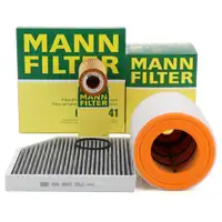 MANN Filterset Filterpaket 3-tlg f&uuml;r AUDI A6 C7 A7 4G 3.0 TDI 190/211/218/272 PS