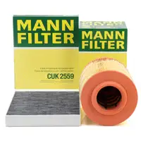 MANN Innenraumfilter + Luftfitler f&uuml;r FORD Mondeo 4 MK4 Galaxy S-Max WA6 2.2 TDCi