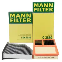 MANN Innenraumfilter + Luftfilter f&uuml;r VW Golf 5 6 Caddy 3 Altea/XL Leon 1P 2 1.4 16V