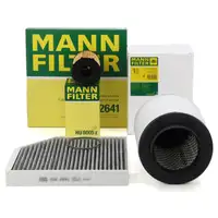 MANN Filterset Filterpaket 3-tlg f&uuml;r AUDI A8 4H D4 3.0 TDI quattro 204/211/250/258/262 PS
