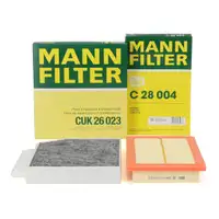 MANN Innenraumfilter + Luftfilter f&uuml;r MERCEDES W205 S205 W213 S213 X253 C253 160-350e M274