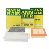 MANN Innenraumfilter + Vorfilter + Luftfilter f&uuml;r MERCEDES W205 W213 X/C253 160-350e M274