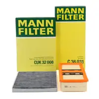 MANN Innenraumfilter + Luftfilter f&uuml;r ALFA ROMEO Giulia (952_) Stelvio (949_) 2.0 2.2D