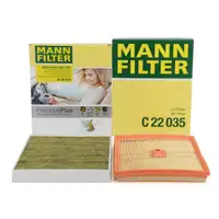 MANN FreciousPlus Innenraumfilter + Luftfilter f&uuml;r VW Polo 5 A1 8X Ibiza 4 Fabia 3 1.0 TSI