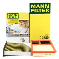 MANN FreciousPlus Innenraumfilter + Luftfilter f&uuml;r VW Golf 5 6 Caddy 3 Leon 1P 2 1.4
