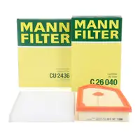 MANN Innenraumfilter + Luftfilter f&uuml;r FORD Fiesta 7 Puma Courier V769 1.0 EcoBoost