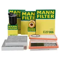 MANN Filter-Set 5-tlg f&uuml;r MERCEDES S-Klasse W221 S 350 BlueTEC 258 PS OM642