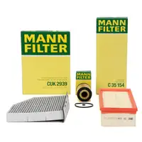 MANN Filter-Set 3-tlg f&uuml;r VW Caddy 4 Tiguan Jetta 4 SKODA Yeti AUDI Q3 2.0 TDI 75-184 PS
