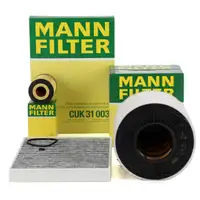 MANN Filter-Set 3-tlg f&uuml;r AUDI A4 B9 A5 F5 Q5 FY 2.0/30/35/40 TDI 122-190 PS