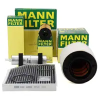 MANN 4-Piece Filter Set for AUDI A4 8K B8, A5 8T 8F, Q5 8RB 3.0/SQ5 TDI 204&ndash;340 hp