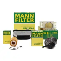 MANN 4-Piece Filter Set for MERCEDES W204 C220/250CDI, W212 E200-300CDI, and X204 200-250CDI