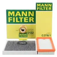 MANN Filterset Filterpaket 3-tlg f&uuml;r SMART ForTwo Cabrio Coupe 451 1.0 BRABUS + 0.8 CDi