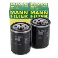 2x MANN W610/6 &Ouml;lfilter f&uuml;r HONDA Accord 2-8 Civic 5-10 CRX 2 3 CR-5 1-5 2-4 FR-5 1.6-2.4