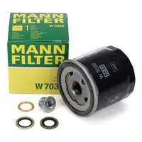 MANN W7032 &Ouml;lfilter + Schraube f&uuml;r DACIA MERCEDES-BENZ OM607 NISSAN RENAULT 1.5 dCi
