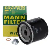 MANN W712/83 &Ouml;lfilter + Schraube f&uuml;r MINI R50 One D TOYOTA Auris Corolla Hilux Supra Yaris