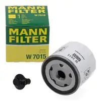 MANN W7015 &Ouml;lfilter + Schraube f&uuml;r FORD B-Max C-Max Fiesta Focus Galaxy Mondeo S-Max