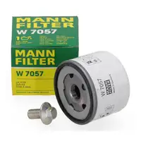MANN W7057 &Ouml;lfilter + Schraube f&uuml;r FORD Kuga 3 2.5 FHEV / PHEV / Duratec Plug-in-Hybrid