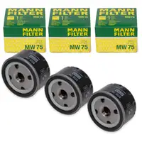 3x MANN MW75 &Ouml;lfilter f&uuml;r BMW i3 Motorr&auml;der R1200 R nine T K1200 K1600 C600 F800 7673541