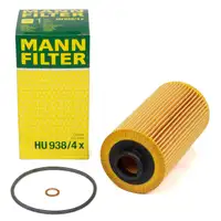 MANN HU938/4x Ölfilter für BMW 5er E34 E39 X5 E53 M60 M62 S62 LAND ROVER Range Rover 3 4.4