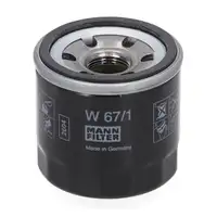 MANN W67/1 &Ouml;lfilter f&uuml;r DACIA Duster RENAULT Clio 3 5 Megane 3 4 Scenic 3 KIA Picanto