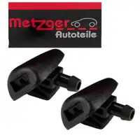 2x METZGER Waschwasserdüse für VW Golf 4 5 6 Passat B5 B5.5 Polo 4 5 T5 vorne 6E0955986