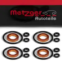 4x METZGER Dichtungssatz Einspritzd&uuml;se f&uuml;r VW GOLF 6 Passat B6 B7 Polo 5 Touran 8P 1.6 TDI