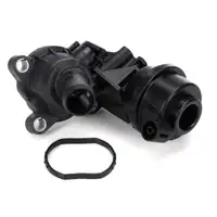 AIC K&uuml;hlmittelflansch + METZGER Regelventil f&uuml;r AUDI A4 A5 A6 A7 A8 Q5 Q7 Touareg 3.0 TDI