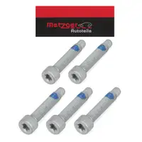 5x METZGER Schraube Radnabe M10x1,5x62mm f&uuml;r FORD Transit Tourneo V362 V363 vorne 1764267