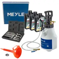 MEYLE 12,5L Druckluft Einf&uuml;llger&auml;t + Trichter + 6L FUCHS TITAN FFL-2 Getriebe&ouml;l