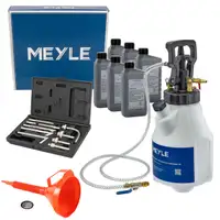 MEYLE 12,5L Druckluft Einf&uuml;llger&auml;t + Trichter + 6L ORIGINAL VAG Getriebe&ouml;l G052182A2