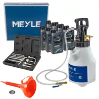MEYLE 12,5L Druckluft Einf&uuml;llger&auml;t + Trichter + 7L WOLF ATF LIFE PROTECT 6 Getriebe&ouml;l