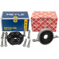 MEYLE HD Gelenkscheibe Rep.-Satz + febi Mittellager f&uuml;r BMW 1er F20 F21 114-120i N13